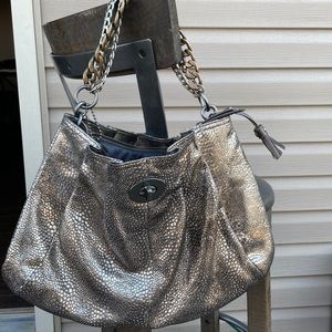 Coach metallic leather 15973 hamptons limited ed